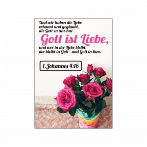 Gott ist Liebe - Postkarte